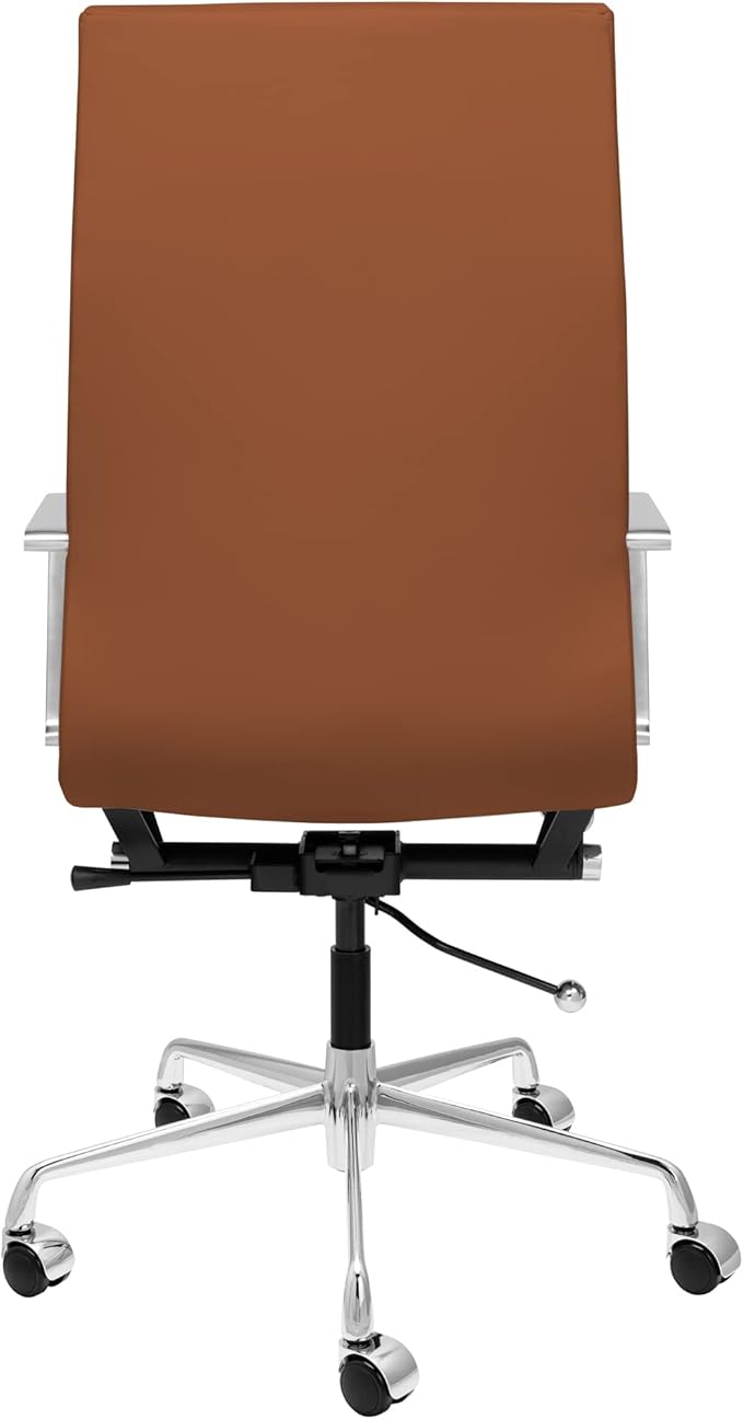 Laura Davidson Furniture SOHO II Tall Back Ribbed Management Chair (Brown)-DeskLoop Office