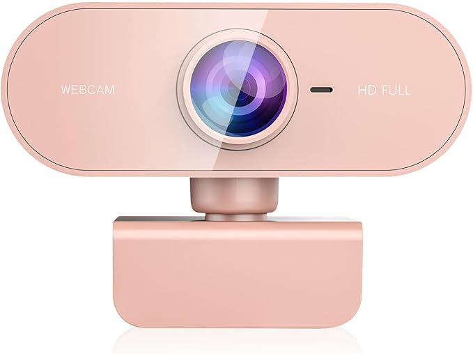 Webcam for PC&1080P HD Web Cam,Webcam with Microphone,Stand for PC/MAC/Laptop/Desktop,Wide Angle Web Cameras for YouTube,Skype,Zoom,Xbox One,Video Calling-DeskLoop Office