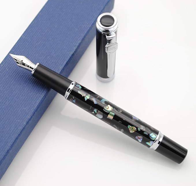 JINHAO 8802 Fountain Pen F Nib (Shell Carving - 2)-DeskLoop Office