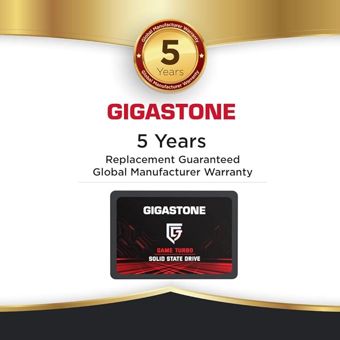 Gigastone SATA SSD 256GB 2.5 inch SSD 520MB/s Upgrade Laptop PC Memory and Storage PS4 HDD Replacement 2.5" Internal Solid State Hard Drives SATA III SLC Cache 3D NAND Game Turbo Performance-DeskLoop Office