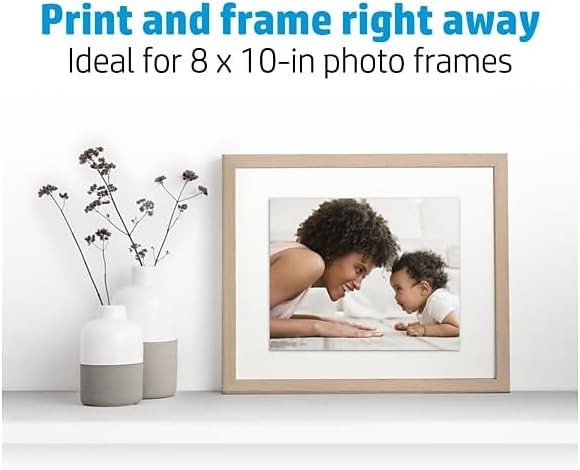 HP Advanced Photo Paper, Glossy, 65 lb, 8 x 10 in., 203 x 254 mm, 25 sheets-DeskLoop Office