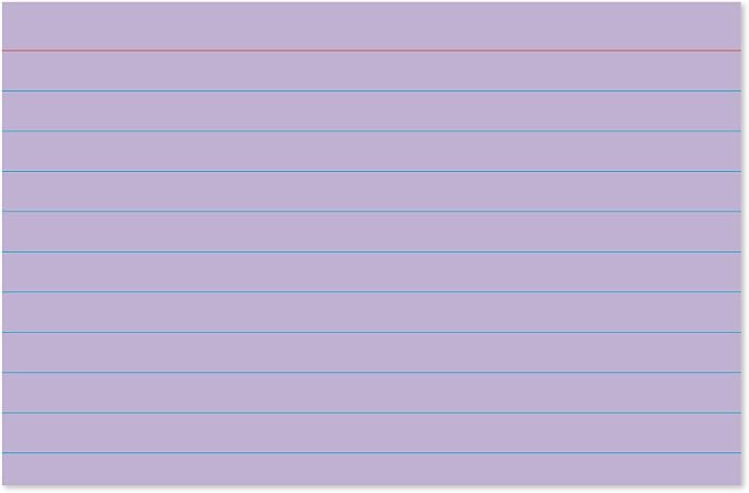 C-Line 4" x 6" Assorted Color Ruled Index Cards - Image 9