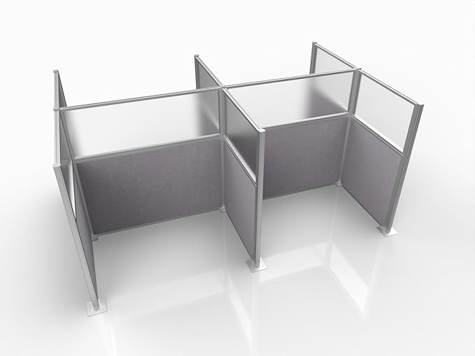 Versare Hush Panel Cubicle Kit | Workstation Partition Walls | Sound Dampening Cubicle Walls | Partitions for Desks-DeskLoop Office