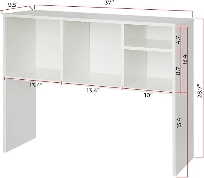 DormCo The College Cube - Desk Bookshelf - White Color