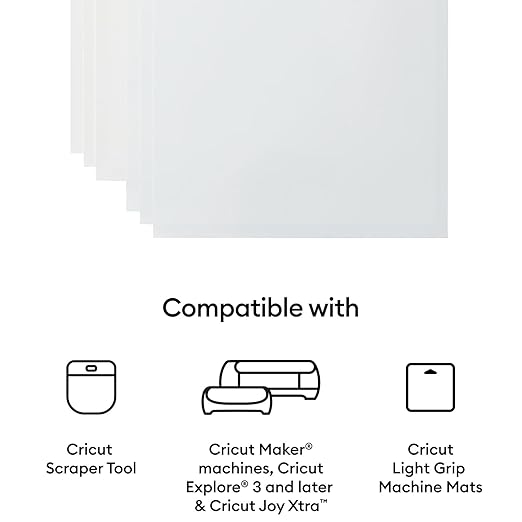 Cricut Printable Waterproof Sticker Set, 20 Transparent Sheets (8.5" x 11") - Compatible with Inkjet Printers - For Joy Xtra, Explore, & Maker Machines-DeskLoop Office