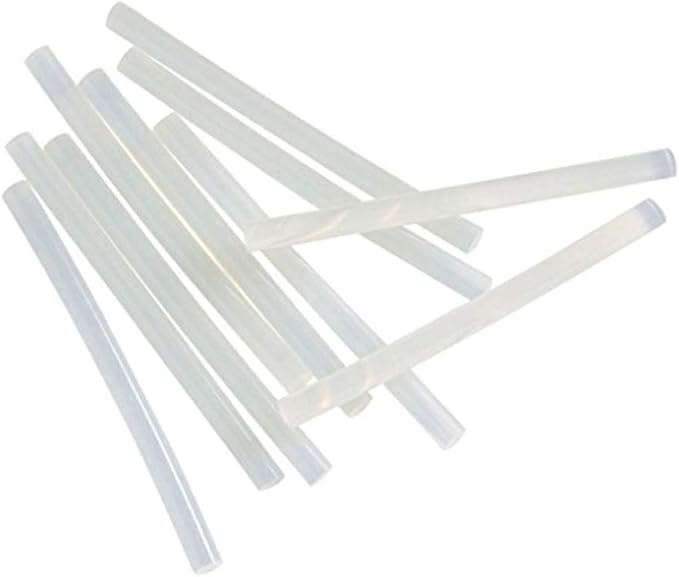 TRENDBOX Pack of 10 Clear 7mmx270mm - Hot Melt Glue Sticks Strips Melting Adhesive for Handmade Craft DIY Home Office Project Craftwork Fix & Repairs-DeskLoop Office