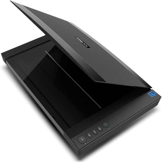 VIISAN VF3240 Large Format Flatbed Scanner, A3 Size, 2400 DPI, CIS Sensor, Scan 297 × 420 mm / 11.7" x 16.7" in 4 sec, Frameless, Auto-Scan, Document & Photo & Book Scanner, Supports Windows & Mac-DeskLoop Office