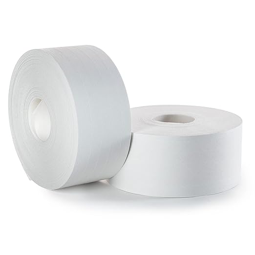 IDL Packaging 2.83" x 450 feet Reinforced Water-Activated Kraft Gummed Tape 30lb Thickness (Pack of 2) - Secure Paper Packing Tape for Secure Carton Sealing - Heavy-Duty for All Conditions, White-DeskLoop Office