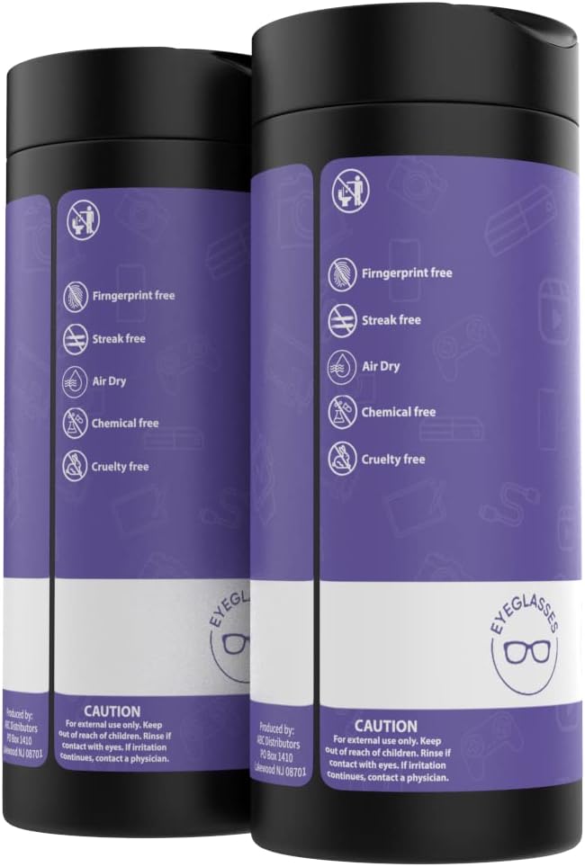 Screen Cleaner Wipes: Electronic Wipes for Screens - Computer Screen Wipes for Lens, Phone, Tv Screen and Monitor Cleaning - Tech Wipes & Microfiber Cloth (Canister, 100 Count)-DeskLoop Office