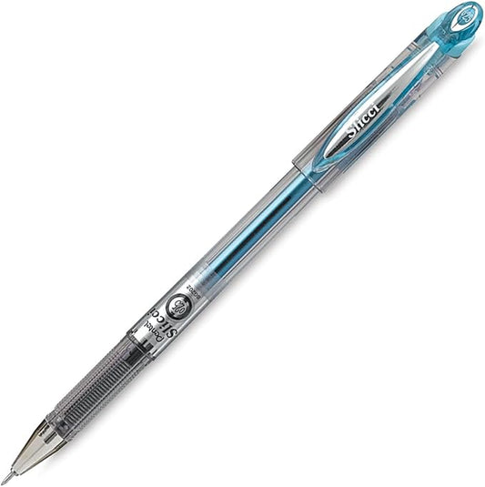 Pentel Arts Slicci 0.25 mm Extra Fine Gel Pen, Baby Blue Ink, 1 Pack (BG202BPS2)-DeskLoop Office