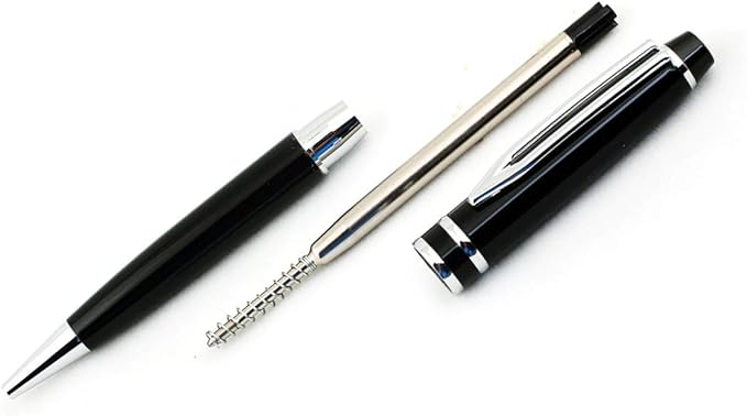 Free Engraving - Personalized Roller Ballpen, Ballpoint pen, Refillable Pens, Retractable Medium Refill Pen Black Ink, Custom Gifts for Men, Women, Classy Gift Box-DeskLoop Office