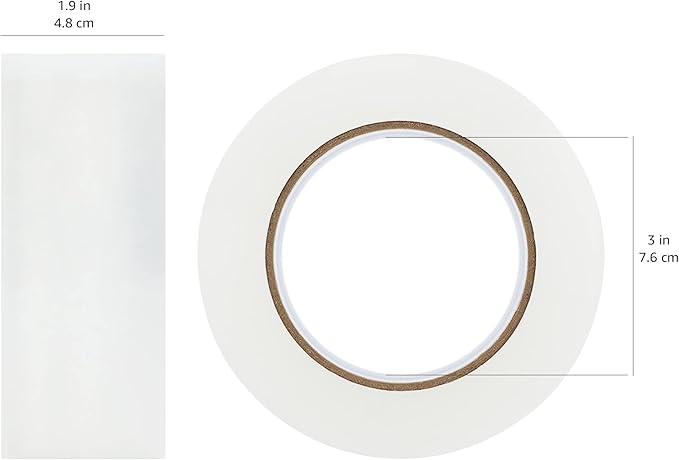 Amazon Basics Packing Tape for Moving boxes, Shipping Tape Refills, Clear, 1.88-Inch Wide x 109 Yards, 6-Pack, Total 654 Yards-DeskLoop Office