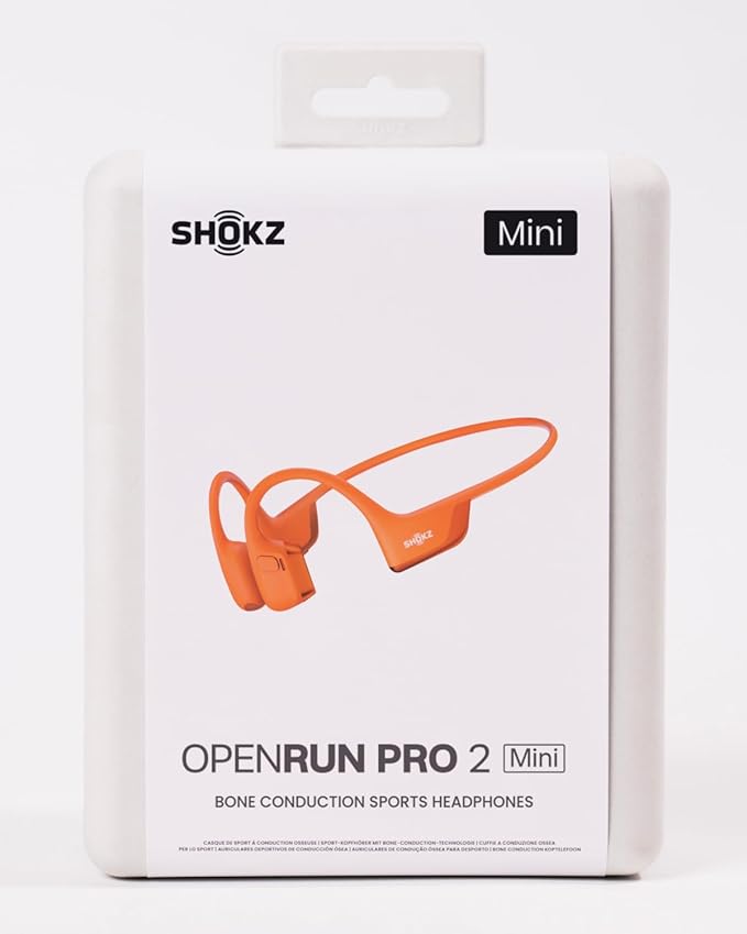 SHOKZ New OpenRun Pro 2 - Open-Ear, Bone Conduction Sport Headphones - with Reflective Strip - Sweat Resistant, Workout Headphones - Secure, Wireless, Comfortable Fit-Deep Bass and Smart Mic App-DeskLoop Office