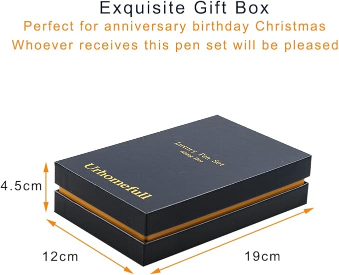 Stunning Luxury Rollerball Pen with 24K Gold Trim,Switzerland Tip with Black Ink Refills,Perfect Roller Ball Point Pen Gift for Men Women,Fancy Writing Set for Business,Fog Chromium