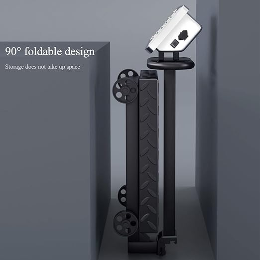 660lb Industrial Platform Scale with Wheels Computing Floor Digital Scale with Accurate LB/KG Price Calculator High Definition Displa Foldable for Weighing Luggage Package Shipping Mailing-DeskLoop Office