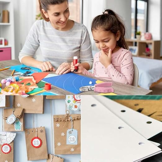 NEBURORA Hole Punch, Purple Single Hole Puncher Metal with Soft-Handled for DIY Craft Tags Clothing Ticket Scrapbook Tool, 3 Colors Options-DeskLoop Office