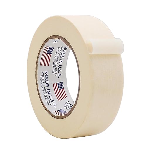 WOD MT5 Utility Grade Masking Tape, 1.5 inch x 60 yds. for Home or Office air-Dry Painting, Labeling, & Packing. Leaves no Residue-DeskLoop Office