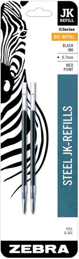 Zebra G-301 Stainless Steel Pen JK-Refill, Medium Point - Image 2