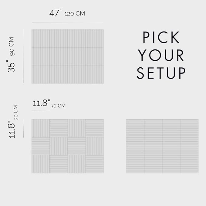 Large Cork Boards for Walls Black Felt Alternative - Slat Wall Paneling, Bulletin Board Tiles for Home Decor, Push Pin Corkboard Organizer for Office or Classroom-12-Pack Panel Kit (Avocado)-DeskLoop Office