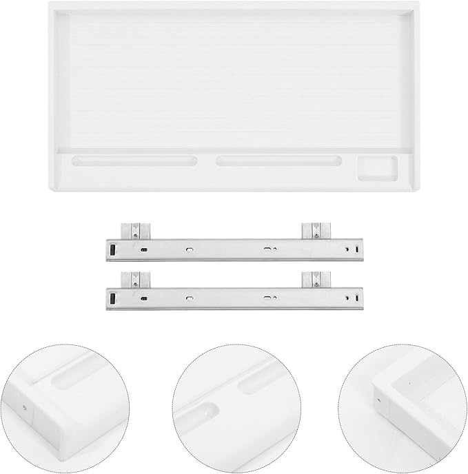 jojofuny 1 Set of Keyboard Tray Under Desk, Keyboard Sliding Tray Under Desk, Keyboard Drawer Slide Tray, Keyboard Shelf, for Home and Office-DeskLoop Office