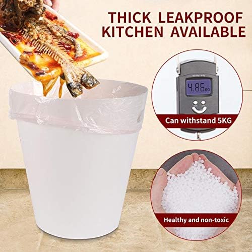 SWIHELP Trash Bags, 4 Gallon / 15 Liters Small Garbage Bags for Office, Kitchen,Bedroom Waste Bin,Colorful Portable Strong Rubbish Bags,Wastebasket Bags 240 Counts-DeskLoop Office