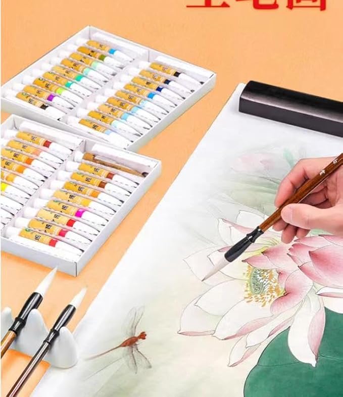 Corciosy Chinese Calligraphy Brushes Set,Professional Sumi Watercolor Brushes Writing, Japanese Painting Set for Beginners-DeskLoop Office