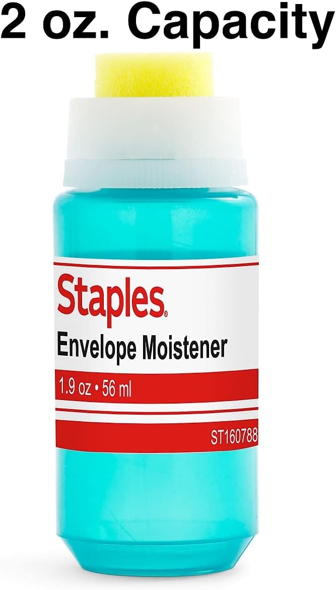 Staples Envelope Moistener, 2 oz., 3 Pack – Non‑Spill Adhesive Moistening Gel - Image 5