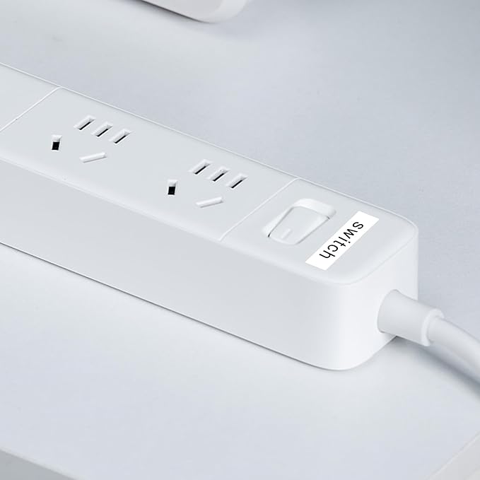 8P Flexible Label Tapes Compatible with Brother P Touch Label Tape TZe-FX231 Tape 12mm 0.47 Laminated White, Flexible-ID Wire Cable Labels Compatible with Brother Ptouch PT-D210 PT-D400 PTH100-DeskLoop Office