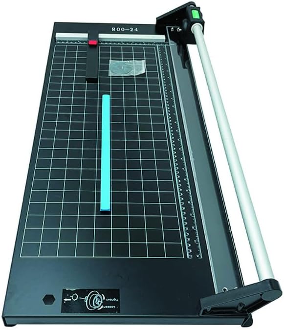 INTBUYING 24 Inch Commercial Manual Precision Rotary Paper Trimmer Smart Rotary Paper Cutter for Cutting Various Types of Photo Paper, Film, hot and Cold Laminating Paper, Office Paper, etc-DeskLoop Office