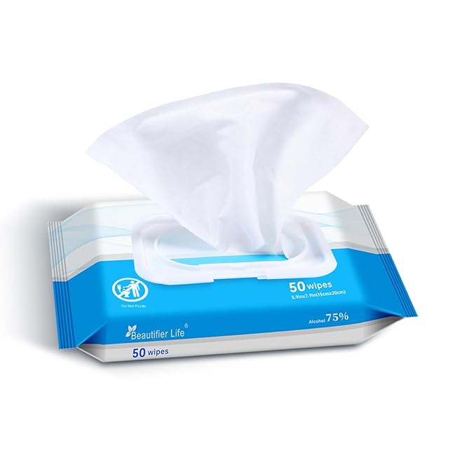 75% Alcohol Wet Hand Sanitizing Wipes - With Aloe, Moisturizer, and Vitamin E Formula - Premium Sanitizer for Travel, Home, Office, and School Use (Aloe, 200)-DeskLoop Office