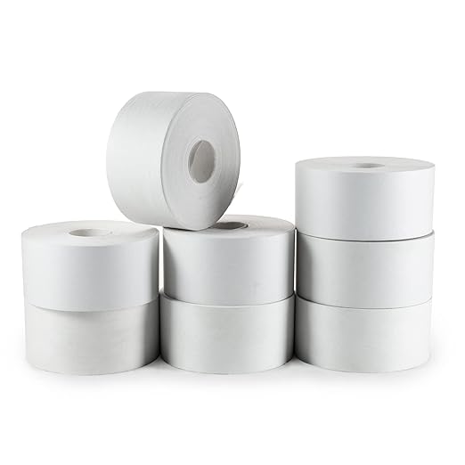 IDL Packaging 2.83" x 450 feet Reinforced Water-Activated Kraft Gummed Tape 30lb Thickness (Pack of 8) - Secure Paper Packing Tape for Secure Carton Sealing - Heavy-Duty for All Conditions, White-DeskLoop Office