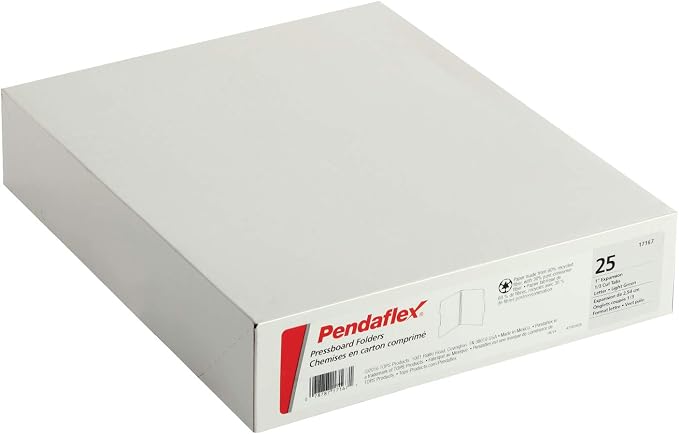 Pendaflex 17167 Pressboard Expanding File Folders, 1/3 Cut Top Tab - Image 3