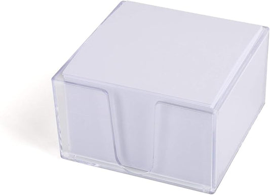 Mintra Office Memo Pads (1pk, Memo Cube - White)-DeskLoop Office