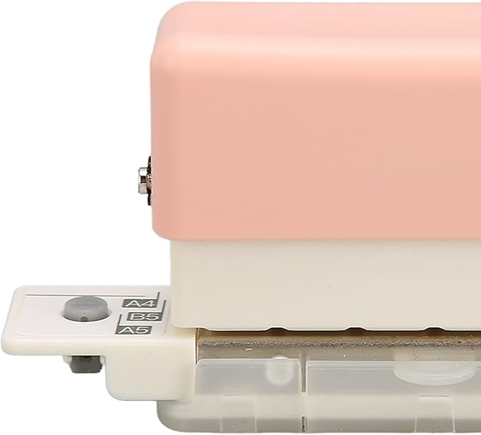 6 Hole Paper Puncher, Loose Binders & Binding Systems Binding Machines Leaf Paper Puncher for A4 A5 B5 Notebook Scrapbook, 2 Sheets Capacity, Hole Diameter: 5.5mm ()