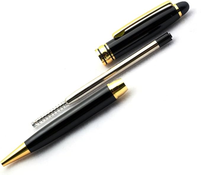 Free Engraving - Personalized Roller Ballpen, Ballpoint pen, Refillable Pens, Retractable Medium Refill Pen Black Ink, Custom Gifts for Men and Women, Classy Gift Box-DeskLoop Office