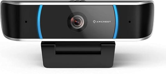 Amcrest 5-Megapixel Webcam with Microphone, Web Cam USB Camera, Computer HD Streaming Webcam for PC Desktop & Laptop w/Mic, Wide Angle Lens & Large Sensor for Superior Low Light (AWC5100)-DeskLoop Office