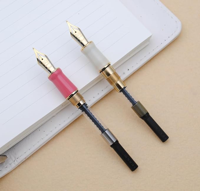 JINHAO 100 Fountain Pen with Ink Converter (Medium Nib 0.7mm, Guava)-DeskLoop Office