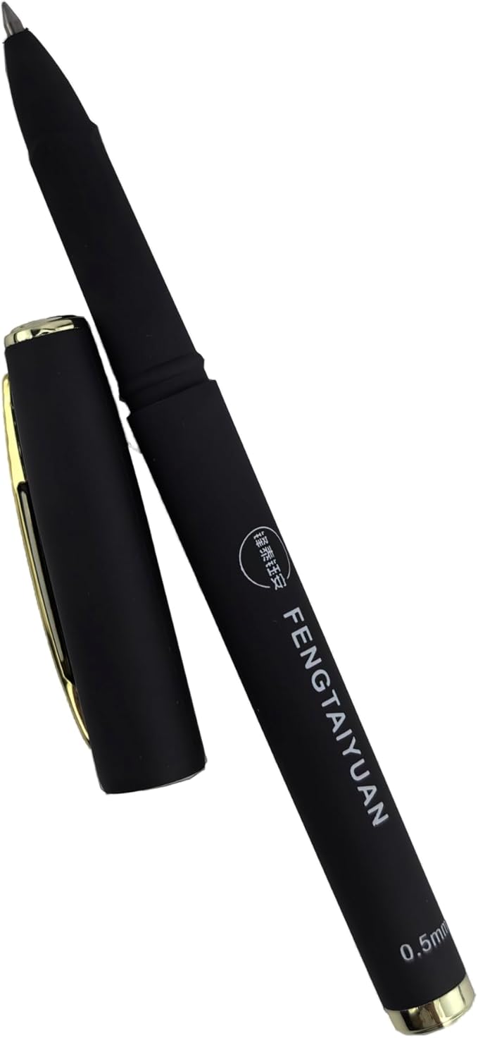 Fengtaiyuan Gel Ink Roller Ball Pens, Black Ink, Extra Fine 0.5mm, Comfortable Grip, Easy Hold, Writting Pens, Smooth, 18 Count (Black-0.5mm-P18SS)-DeskLoop Office