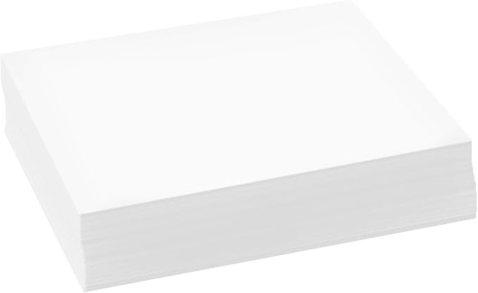 500 Sheets of Bright White 8.5" x 5.5" Half letter Size, Regular 24lb. Paper-DeskLoop Office