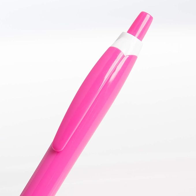 Simply Genius Pink Pens - 100 Count, Retractable Ballpoint, Black Ink - Pink Pens for Writing, Journaling, School & Office Supply-DeskLoop Office