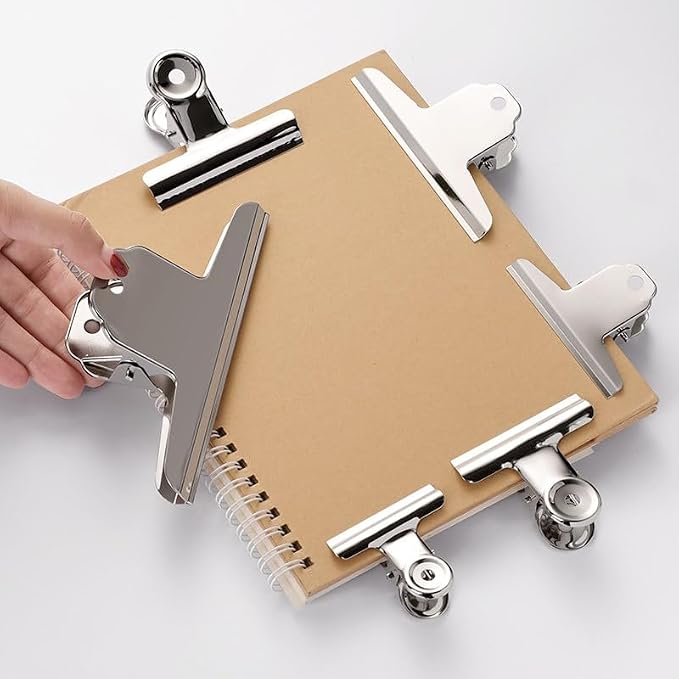 4 Inch Large Bull Paper Clips, Coideal 10 Pack Silver Metal File Money Binder - Image 9