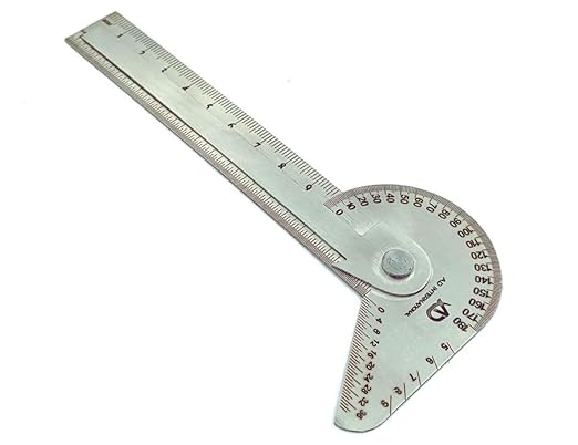 Multi Purpose Protractor Square Rule Centre Finder Drill Point Gauge Hand Tools-DeskLoop Office