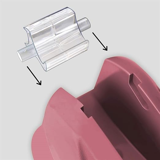 Acrimet Premium Desktop Tape Dispenser, Plastic, Non-Skid Base (Heavy Duty) (Pink Color)-DeskLoop Office