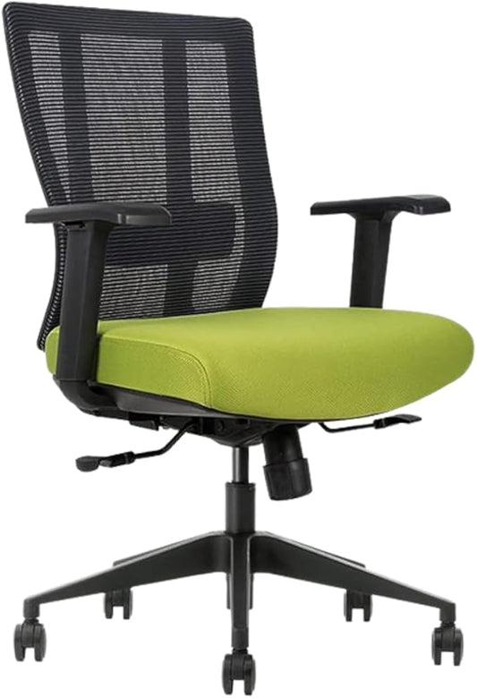 Ergonomic Office Chair - Breathable MESH - Back Adjustable Lumbar Support with 3-D ARMRESTS TILT Function and 360-DEGREE Swivel Wheels Comfortable Wide SEAT - Home Office Chair (Green) (Pack of 1)-DeskLoop Office