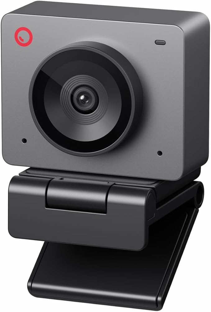 OBSBOT Meet SE 1080P 100FPS Webcam for PC, AI Framing Streaming Camera with 1/2.8" Sensor, Beauty Mode, Gesture Control, Staggered HDR, Web Camera for Desktop Computer, Laptop, Meeting.(Space Grey)-DeskLoop Office