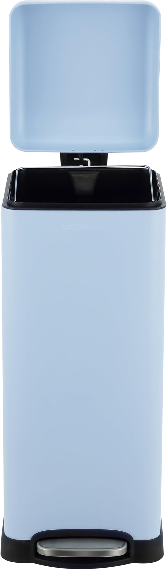 happimess HPM1007I Betty Retro 8-Gallon Step-Open Trash Can, Fingerprint Resistant, Modern, Minimalistic for Home, Kitchen, Laundry Room, Office, Bedroom, Bathroom, Tide Pool Blue-DeskLoop Office