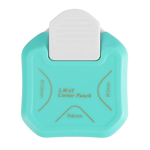 MyArTool 3 Way Corner Rounder Punch, 4mm, 7mm, 10mm 3 in 1 Corner Cutter for Paper Crafts, DIY Projects, Laminate, Photo Corner, Card Making and Scrapbooking-DeskLoop Office