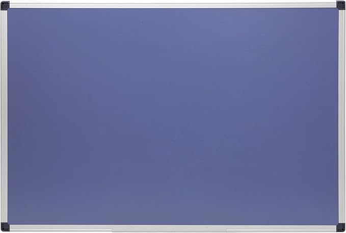 Amazon Basics 24" x 36" Monthly Whiteboard Calendar with Cork Board, Wall Mounted, Easy to Install, Silver Aluminum Frame-DeskLoop Office