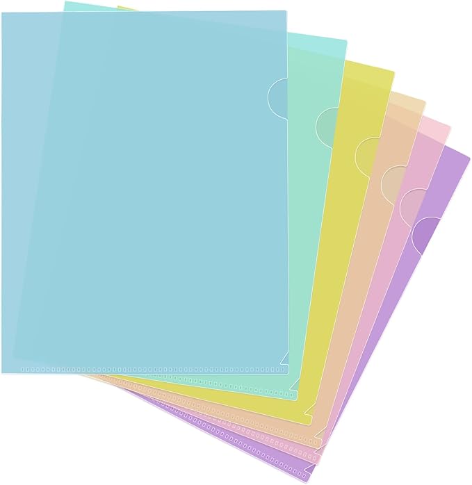 6 Pack Plastic File Folders, Letter Size Clear Project Sleeves - Image 7