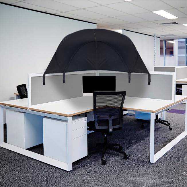 Large Size Cubicle Corner Desk Shade for Office,Portable Foldable Light Shade Cover, Fit for Taller Cubicle Partitions for Privacy Attached in a Normal 90 Degree Cubicle Corner-DeskLoop Office